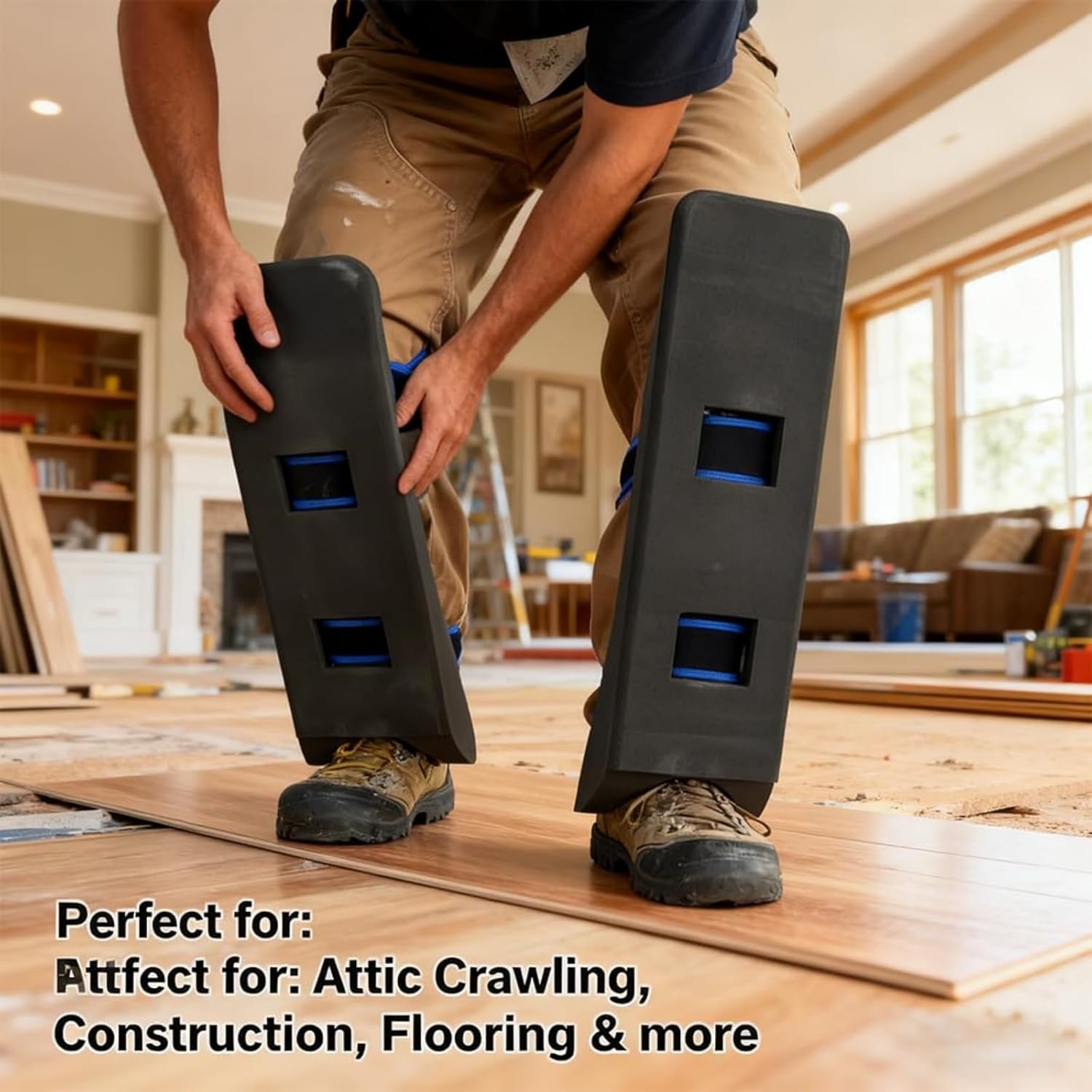 Climber Knee Pads – Self-Supporting Attic Crawling Kneepads