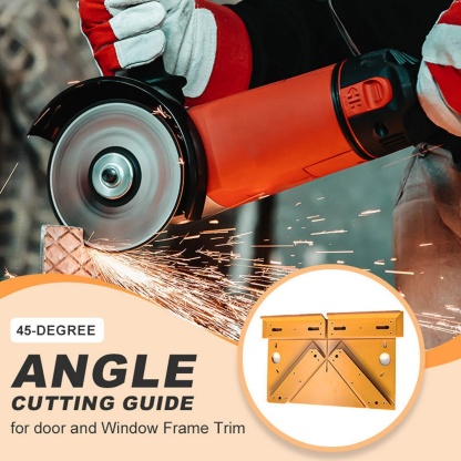 45-Degree Miter Guide for Door & Window Trim – 8mm Thick, 90°/45° Guides
