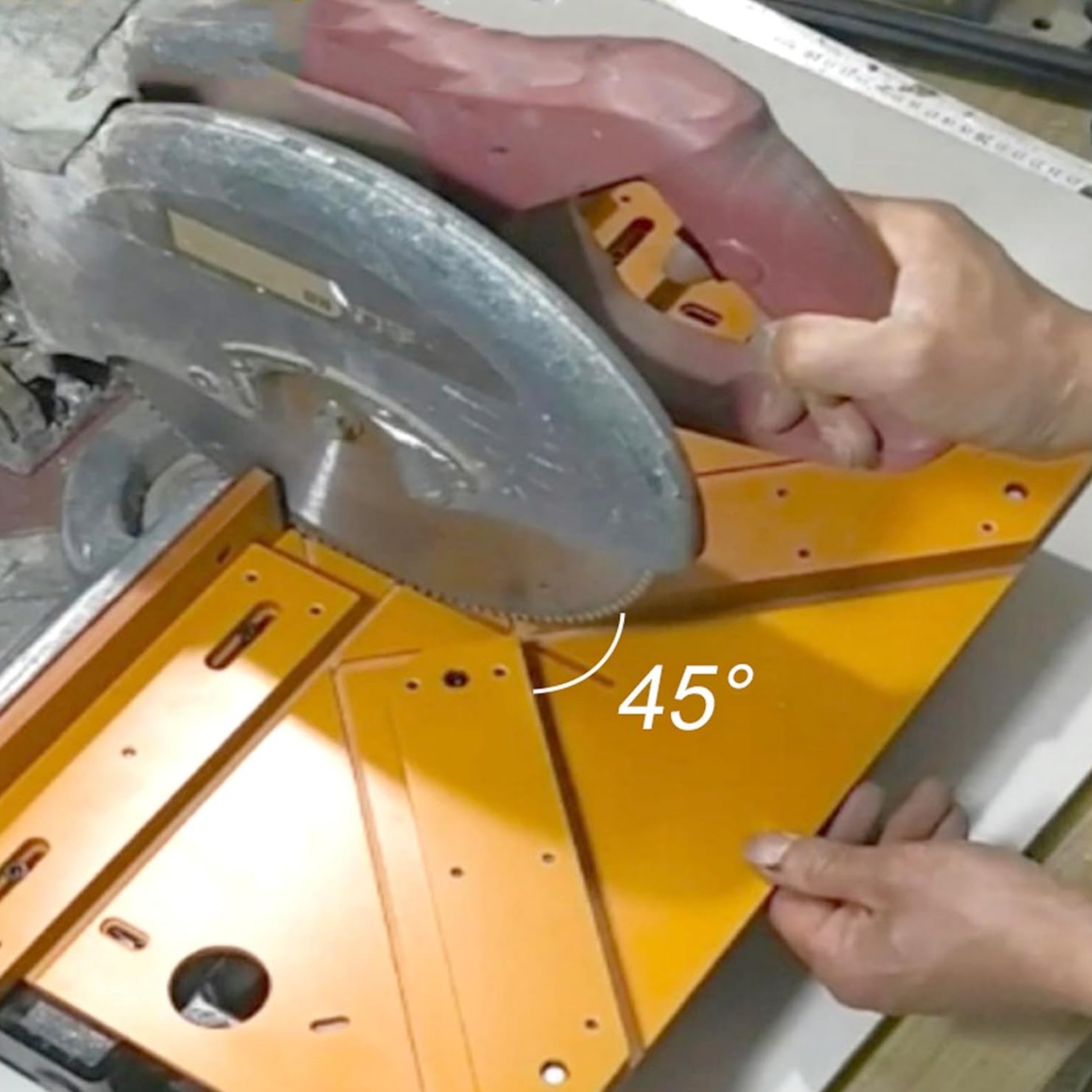 45-Degree Miter Guide for Door & Window Trim – 8mm Thick, 90°/45° Guides