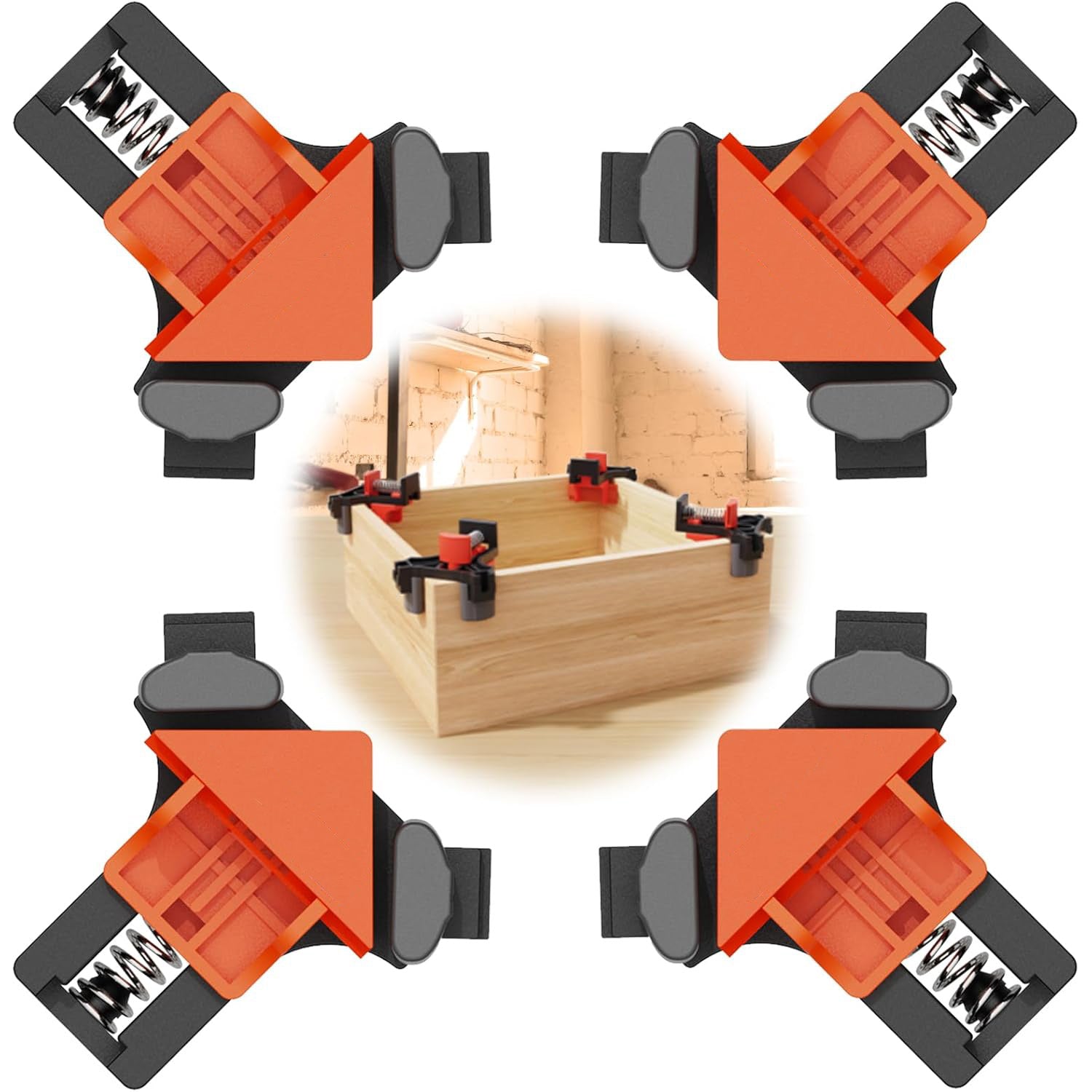 Woodworking 90° Corner Clamps(4-pack)