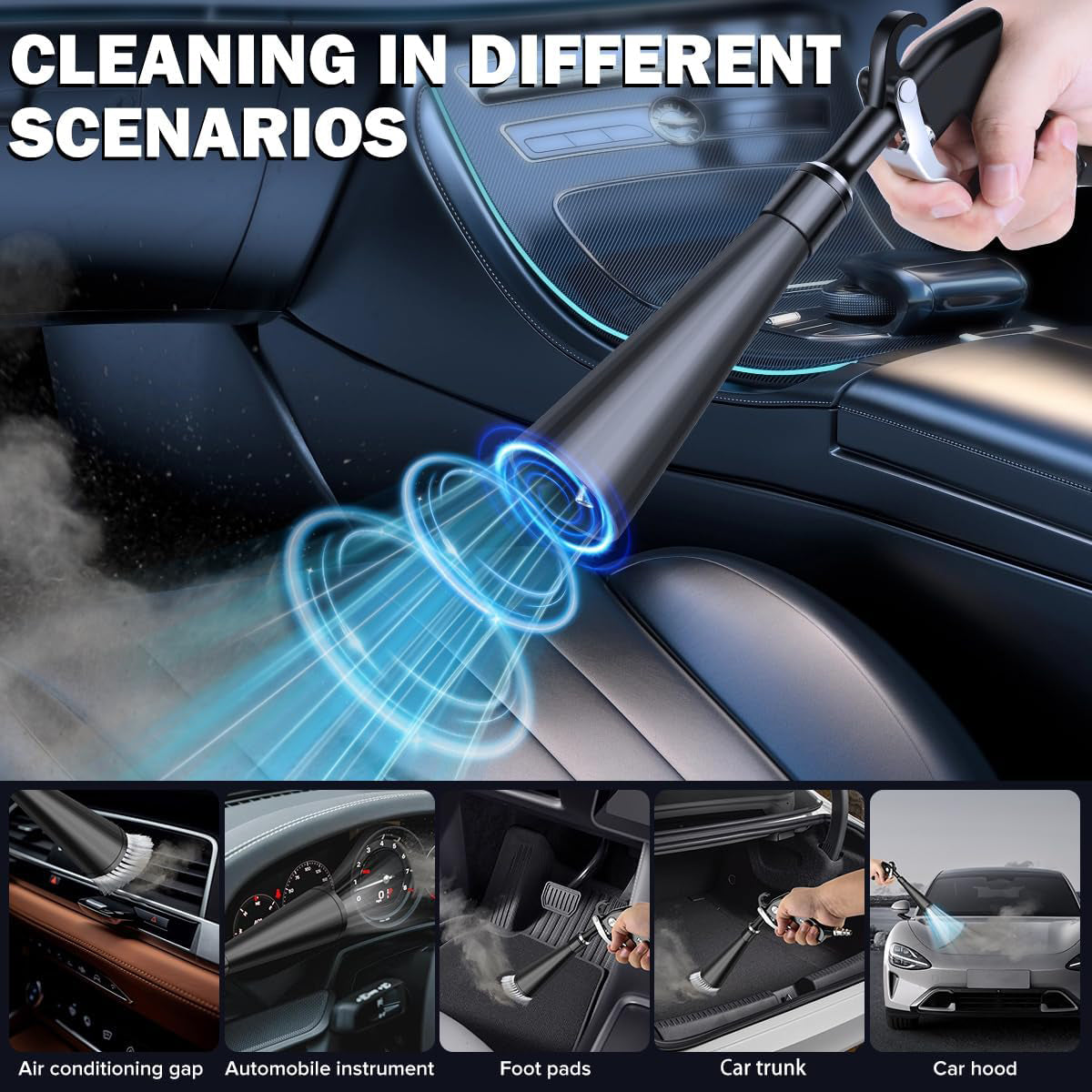 Car Dry Cleaning Gun – High-Pressure Air Blow Gun