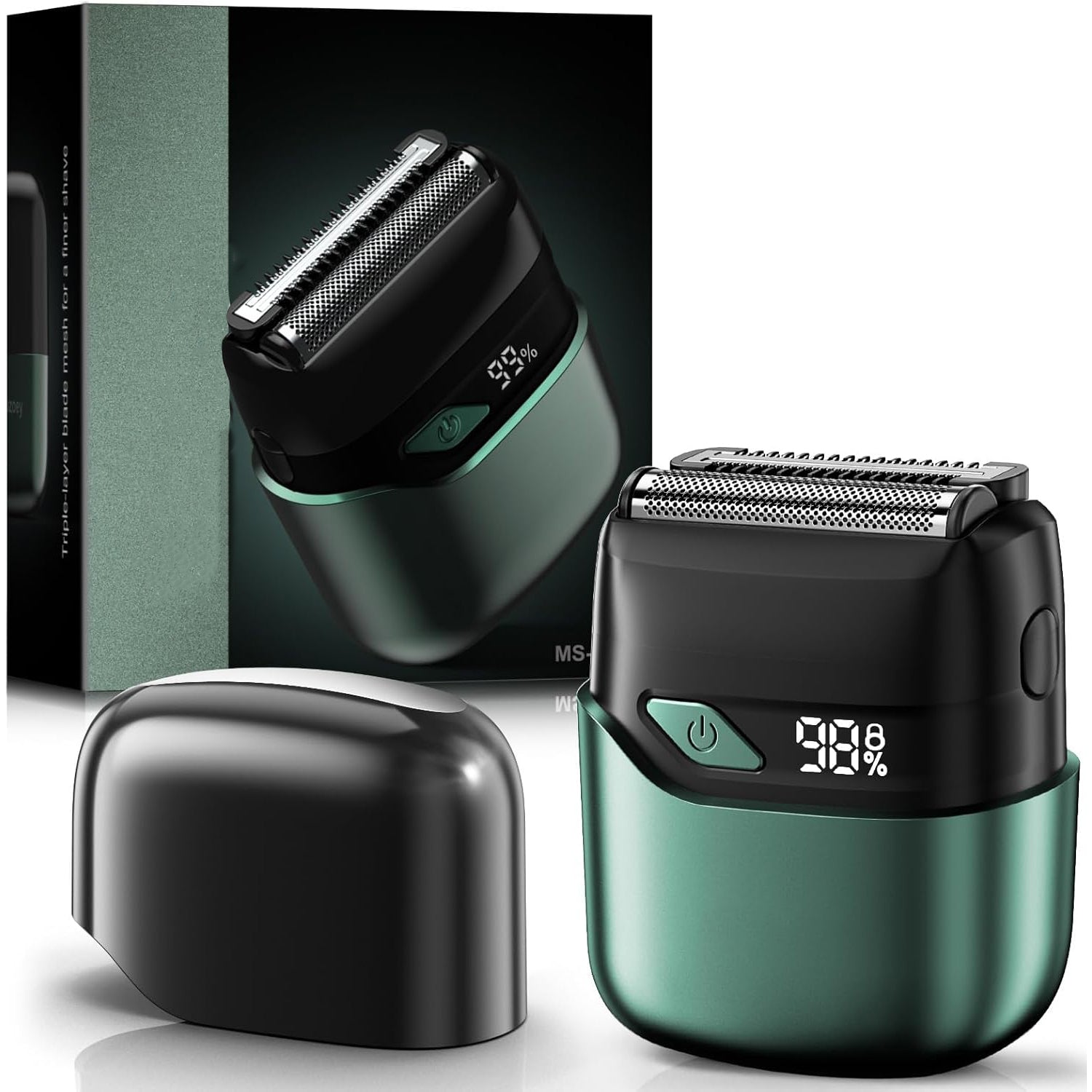 Electric Foil Shaver for Men – Mini Cordless Razor | IPX7 Waterproof