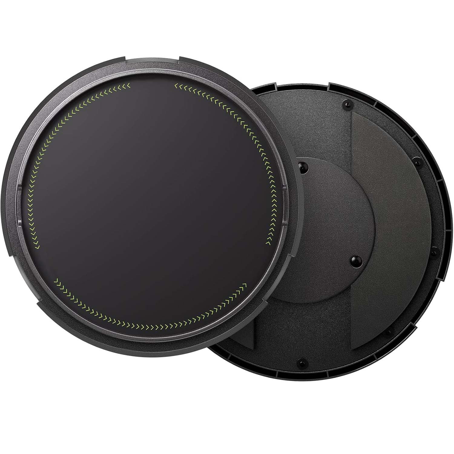 12-Inch Quiet Drum Practice Pad with Detachable Snare Simulation and 800 Steel Balls