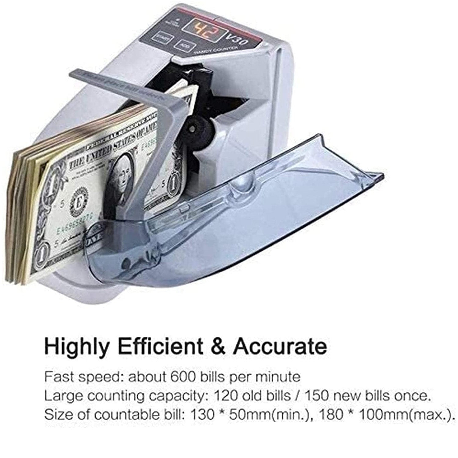 Portable Handy Bill Counter – Mini Banknote Currency Counter