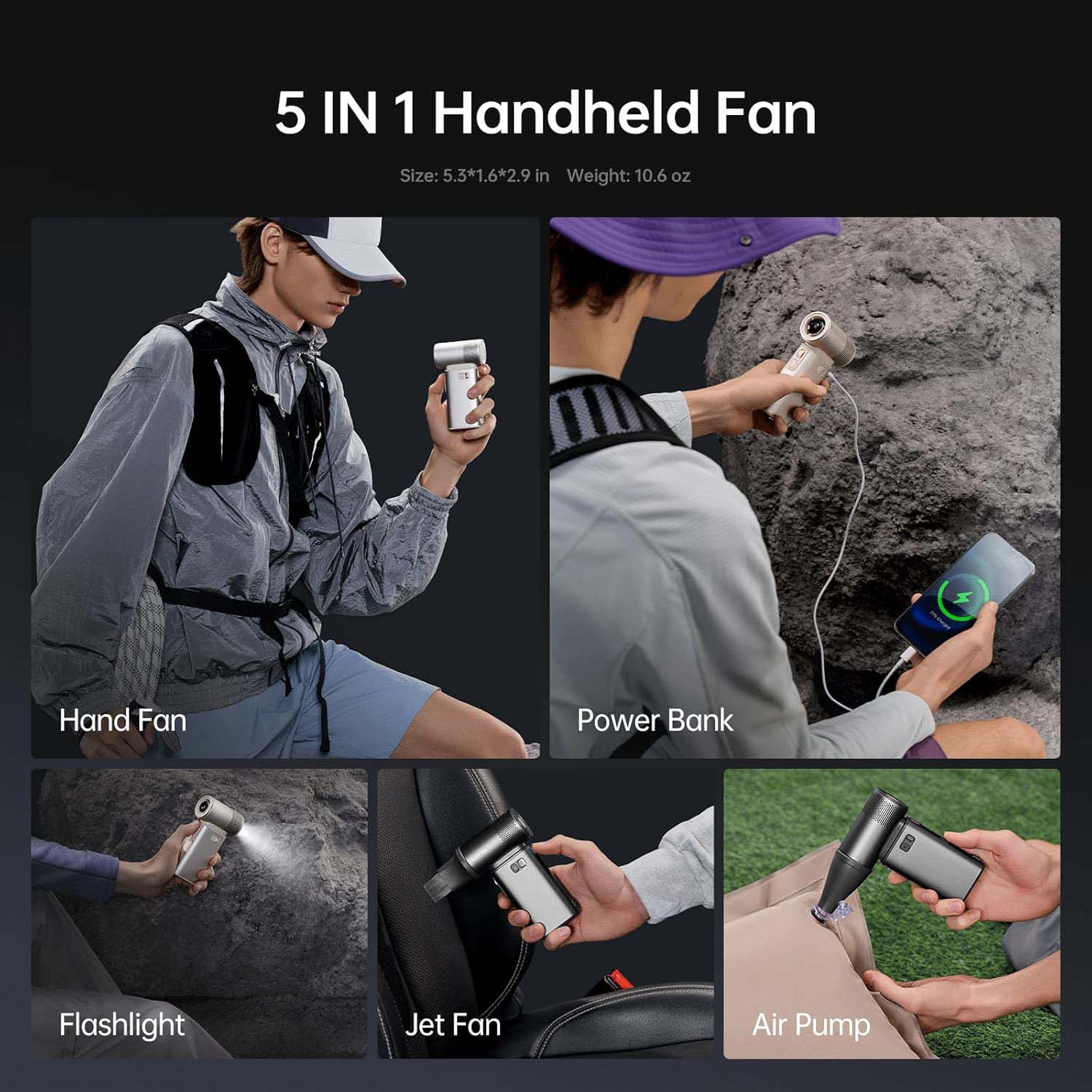 Portable Handheld Fan Ultra2 – 5-in-1