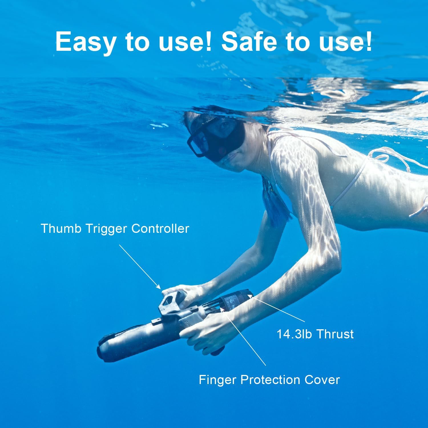 Portable Underwater Thruster with Thumb Control
