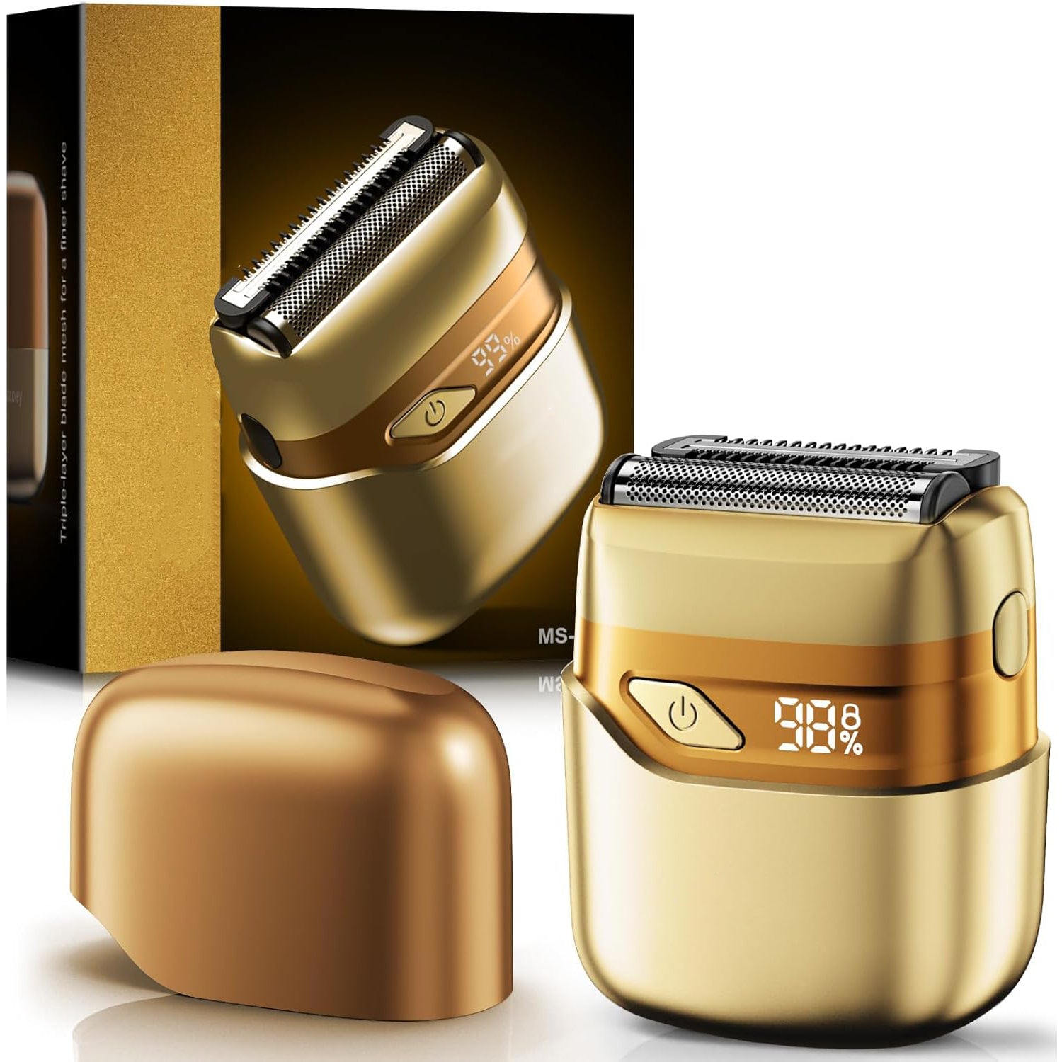 Electric Foil Shaver for Men – Mini Cordless Razor | IPX7 Waterproof