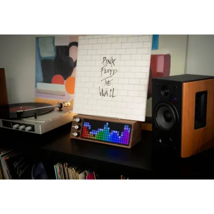 The Ultimate Vinyl Record Rack – Smart LED Stand with Music‑Visualizing Display