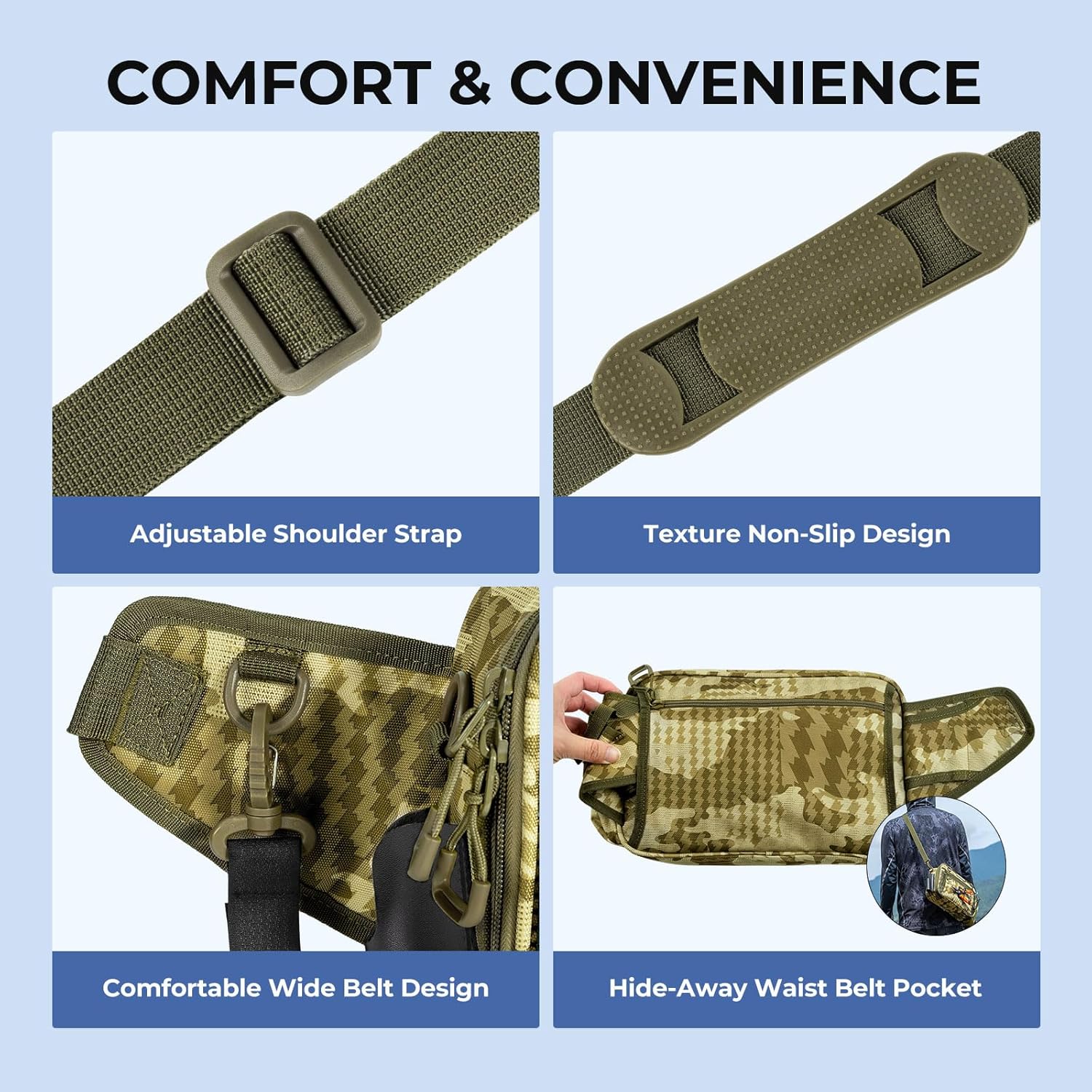 Fishing Waist Bag – Waterproof Tackle Storage Pack