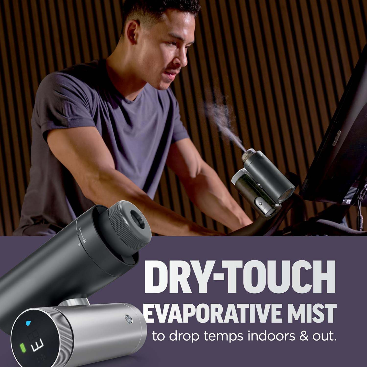 3-in-1 Personal Cooling System – Cooling Plate, Dry-Touch Mist & High