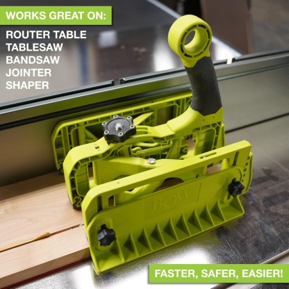Expandable Push Shoe – Table Saw Push Block Expands 2” to 6” Wide