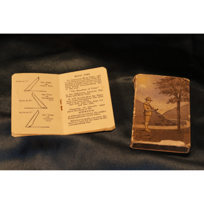 Antique Pocket Sunwatch Sundial Compass – Brass, Circa 1900