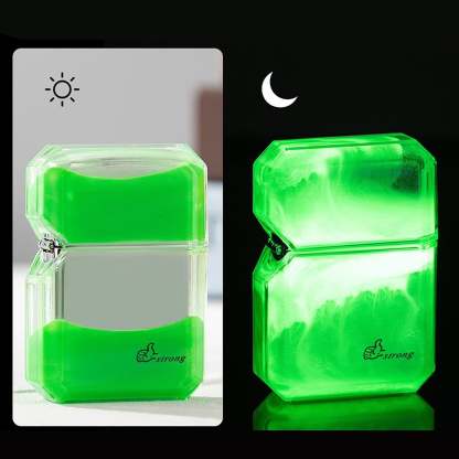Glowing quicksand lighter with all-metal structure