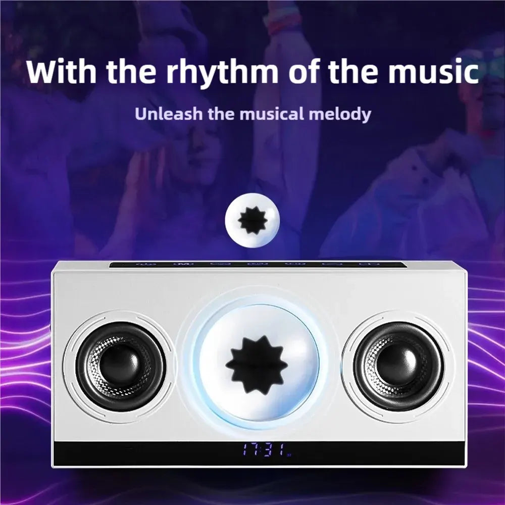Magnetic Fluid Bluetooth Speaker – Portable Stereo with Visualized Audio