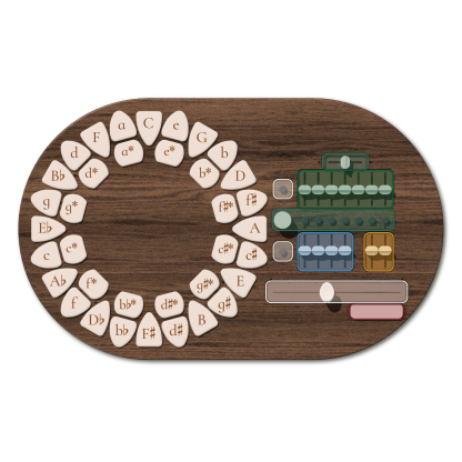 Circle of Fifths Harmony Instrument – Standalone, Handcrafted, Three Synthesis Models