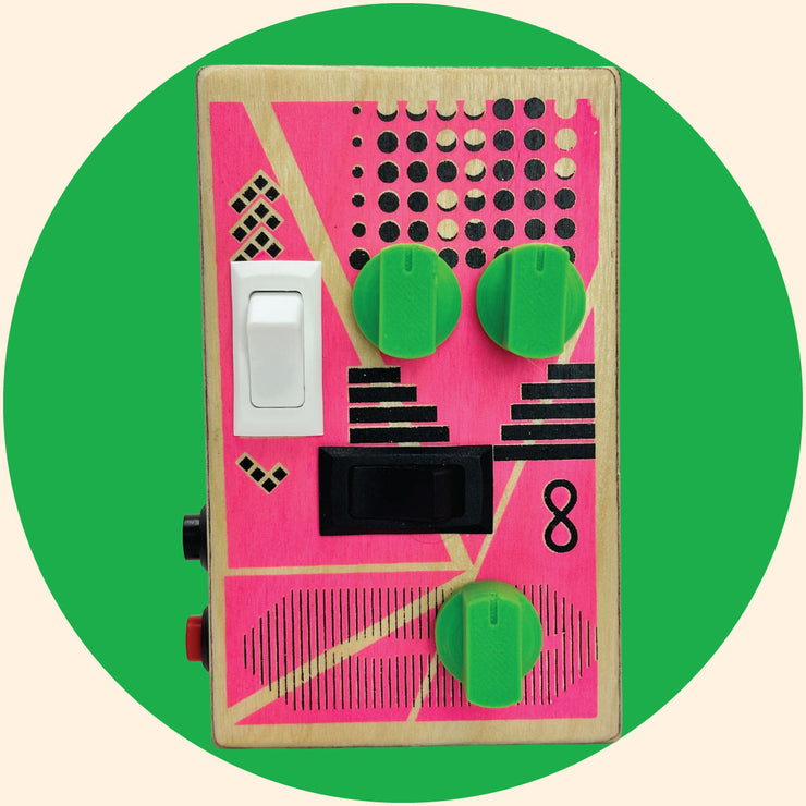 Wooden Voice Recorder & Sound Toy – Lo‑Fi, Handmade, Battery‑Powered