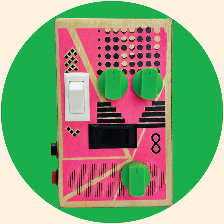 Wooden Voice Recorder & Sound Toy – Lo‑Fi, Handmade, Battery‑Powered
