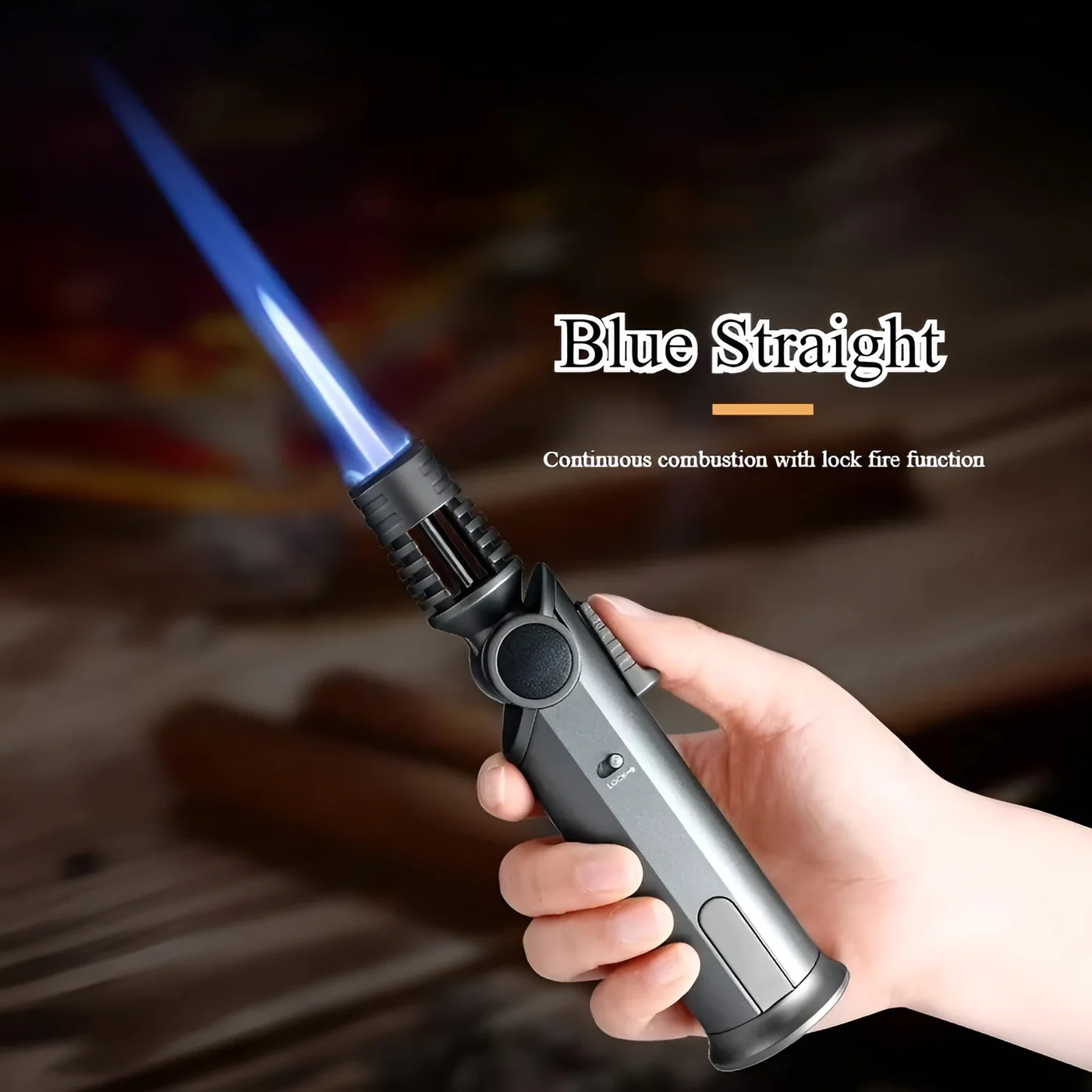 Adjustable High-Flame Metal Torch Lighter