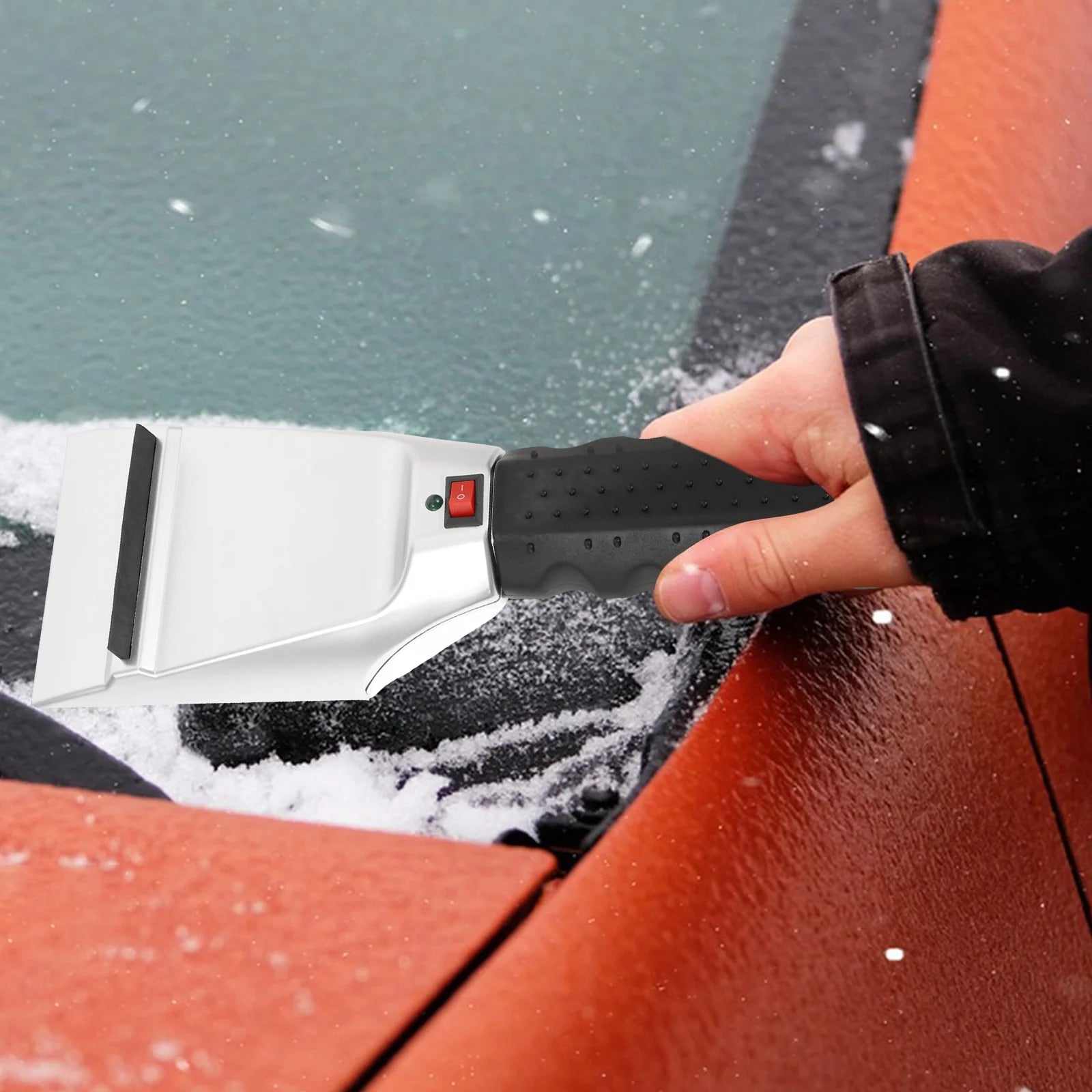 Electric Heated Ice Scraper – Auto Snow Removal Tool for Windshield & Car Glass