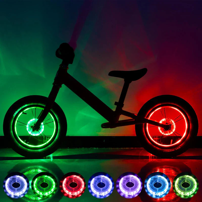 Bike Wheel Light – USB Rechargeable | 7 Colors & 15 Modes