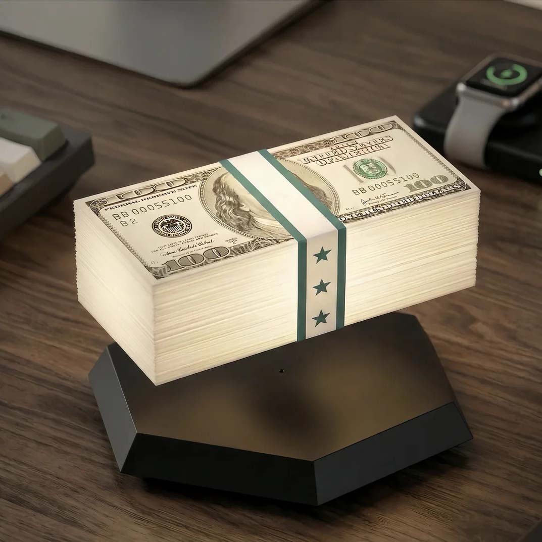 Magnetic Levitation Game Cash Lamp – Floating Ambient Light