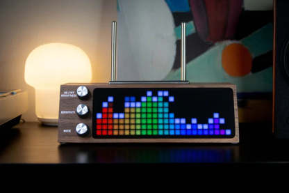 Smart record player with LED screen