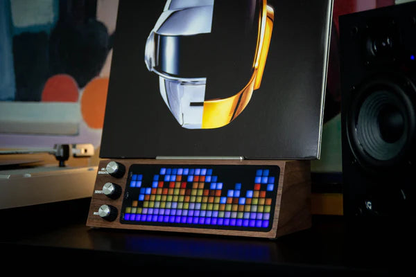 Smart record player with LED screen