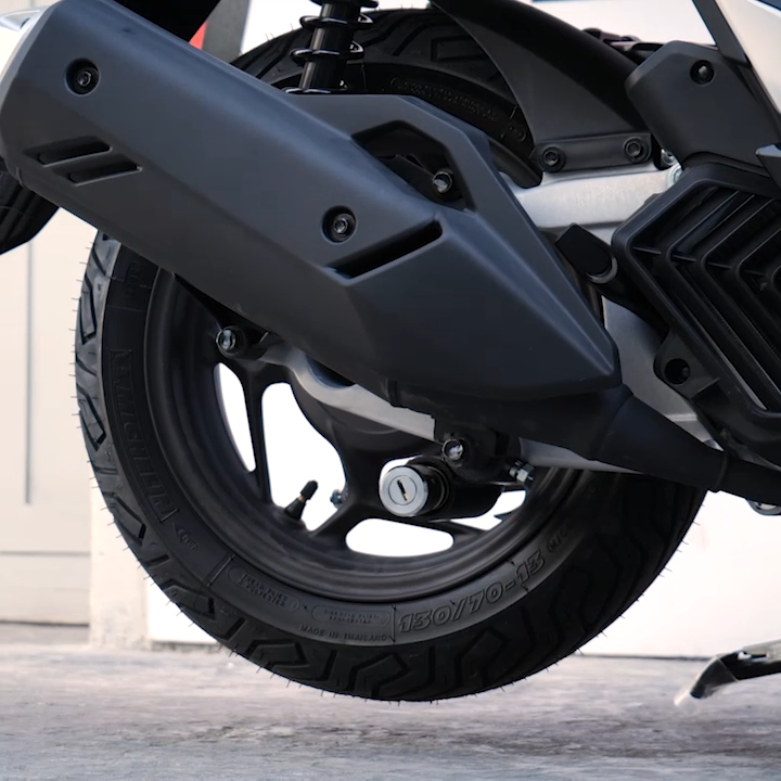 Motorcycle Theft Protection – Foot-Activated Lock