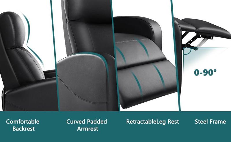 【New Year Gifts】Recliner Chair for Living Room, Massage Recliner Chair Theater Chairs Adjustable Modern Reclining Chair with Padded Seat Backrest 【New Year Gifts】Recliner Chair for Living Room, Massage Recliner Chair Theater Chairs Adjustable Modern Reclining Chair with Padded Seat Backrest