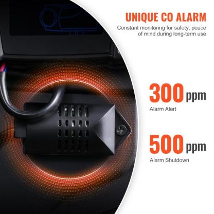 VEVOR 8KW Diesel Air Heater, Upgraded 110V Adapter & CO Alarm, 12-24V All in One Diesel Air Heater, with Bluetooth APP/Remote Control and Display Screen, Fast Heating Portable Diesel Heater for Vehicles and Outdoors