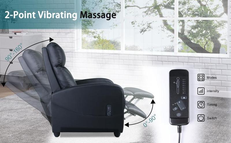 【New Year Gifts】Recliner Chair for Living Room, Massage Recliner Chair Theater Chairs Adjustable Modern Reclining Chair with Padded Seat Backrest 【New Year Gifts】Recliner Chair for Living Room, Massage Recliner Chair Theater Chairs Adjustable Modern Reclining Chair with Padded Seat Backrest