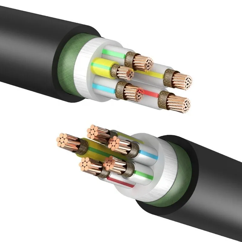 Cross-linked polyethylene insulated, polyvinyl chloride sheathed power cable