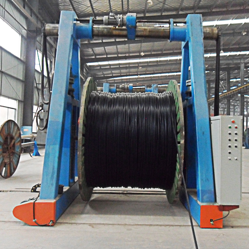 Wire dispensing and winding gantry crane