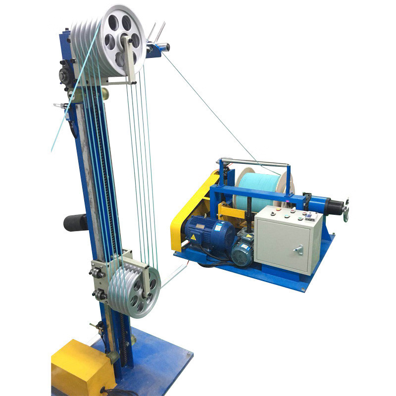 Wire dispensing and winding gantry crane