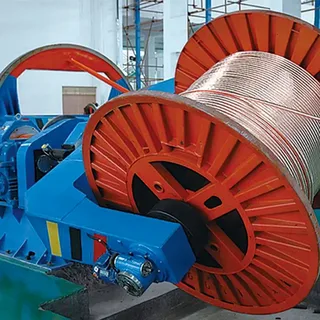 Wire dispensing and winding gantry crane