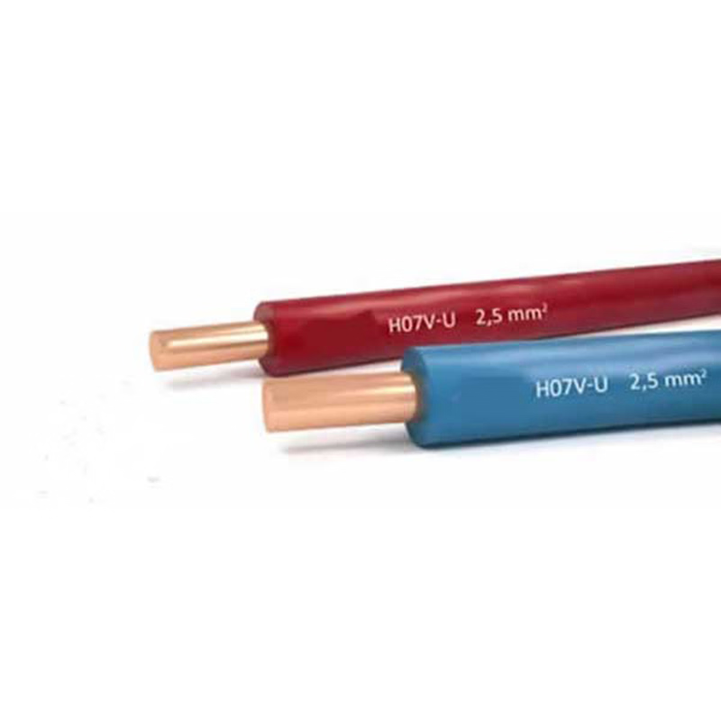 H07V-U Solid Copper PVC Insulated Wire for Fixed Building Wiring