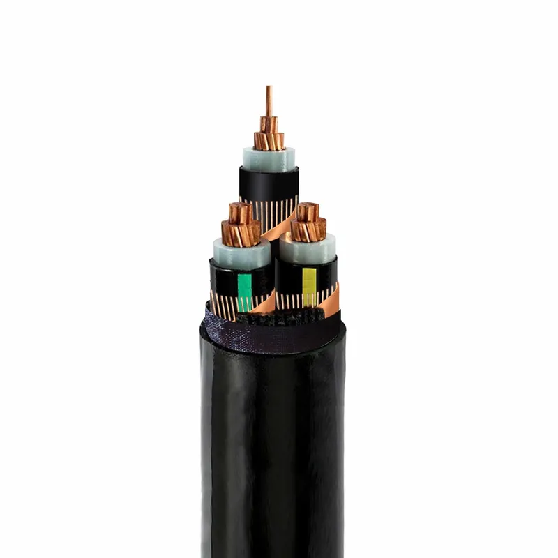 Low-smoke, halogen-free, flame-retardant cable