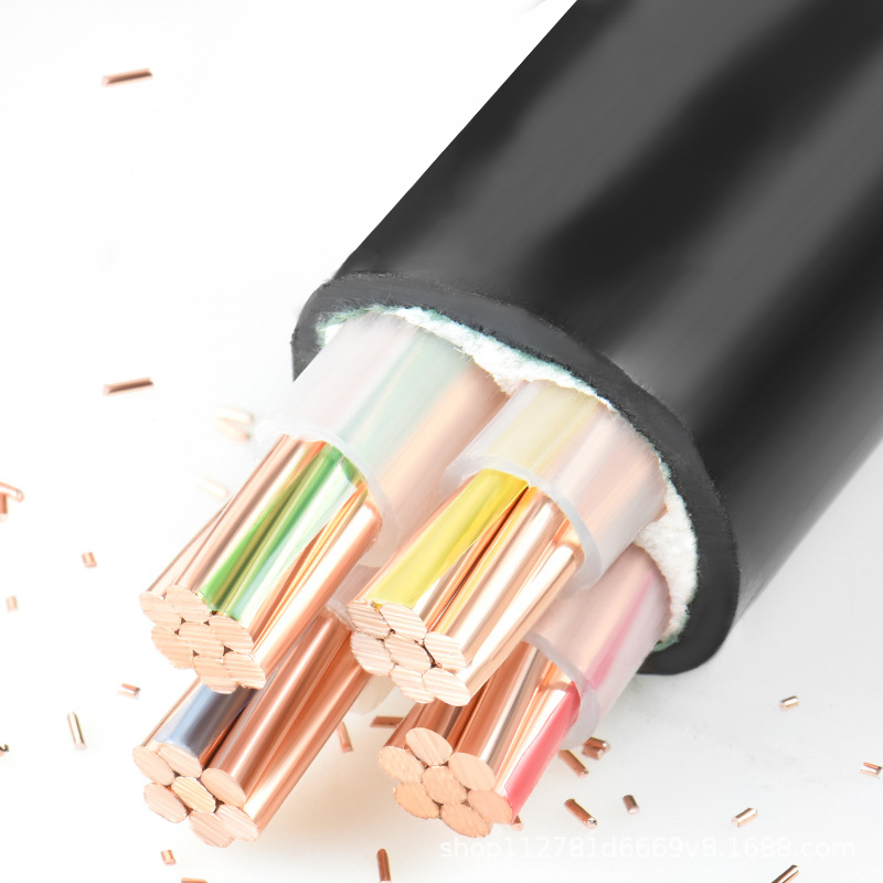 Low-smoke, halogen-free, flame-retardant cable