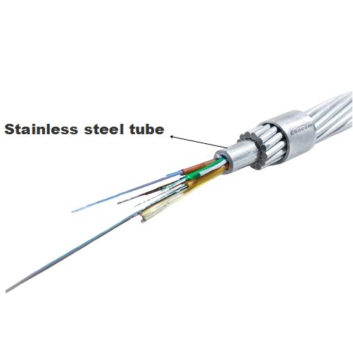 48-Core Overhead OPGW (Optical Ground Wire) Fiber Optic Composite Cable