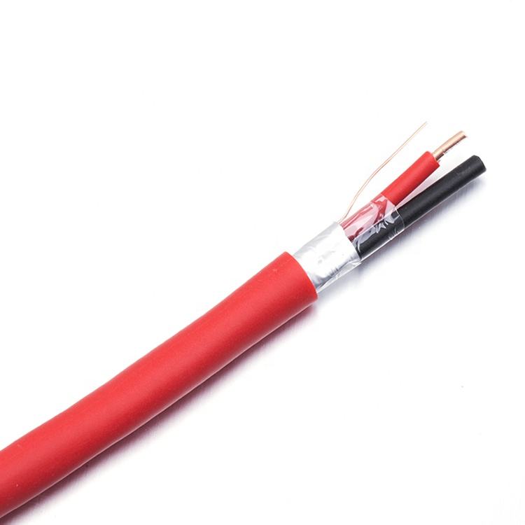 HOTION Factory Direct 2-Core 16AWG (1.5mm²) Plenum-Rated Shielded Fire Alarm Cable (FP200 Equivalent, Red)