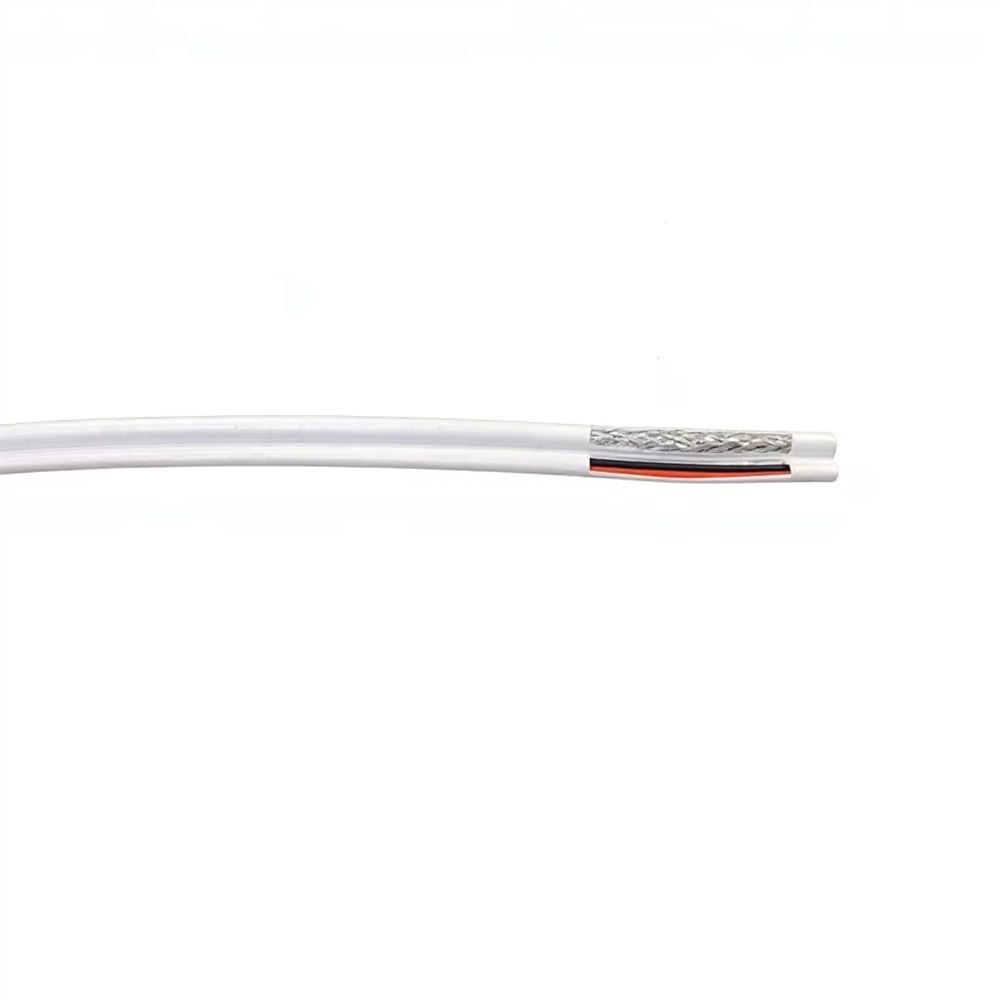 ZhongTong Premium 75-Ohm Solid Copper RG59 Coaxial Cable (3G-SDI HD Video Grade, White/Black Optional)