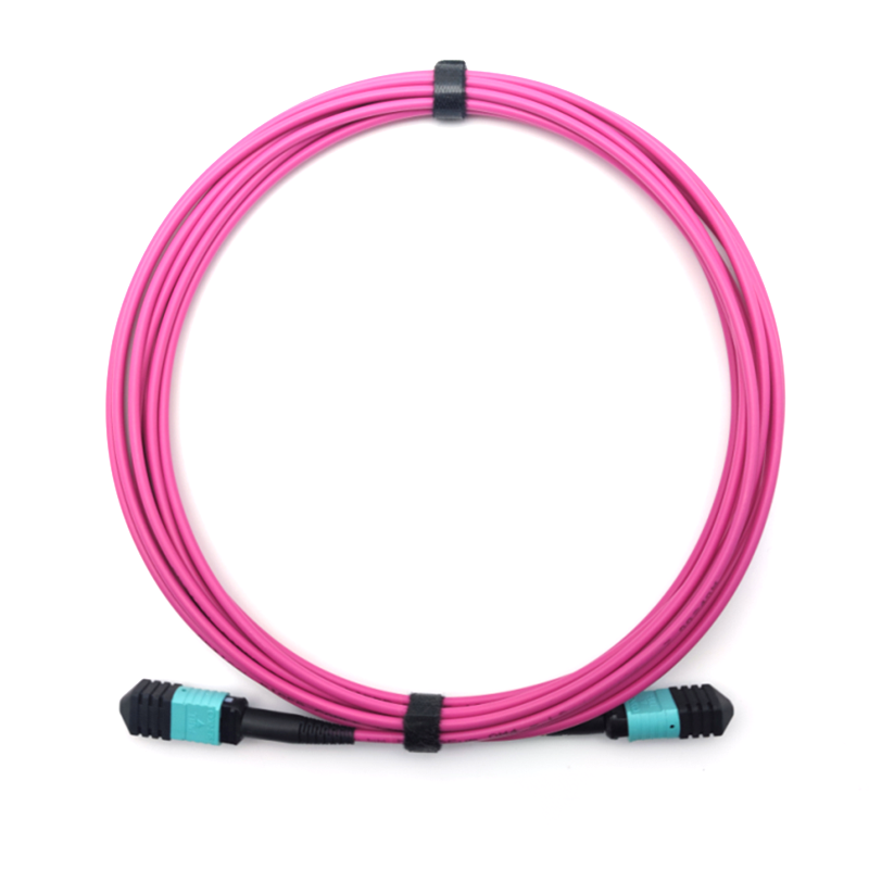 High-Density MTP/MPO Fiber Optic Patch Cable (8/12/24-Core, OS2/OM3/OM4/OM5, Type A, LSZH)