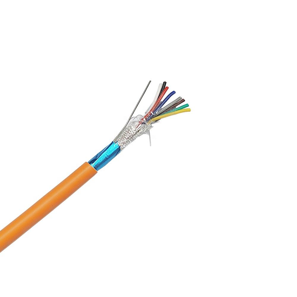 HOTION Factory Direct 2-Core 16AWG (1.5mm²) Plenum-Rated Shielded Fire Alarm Cable (FP200 Equivalent, Red)