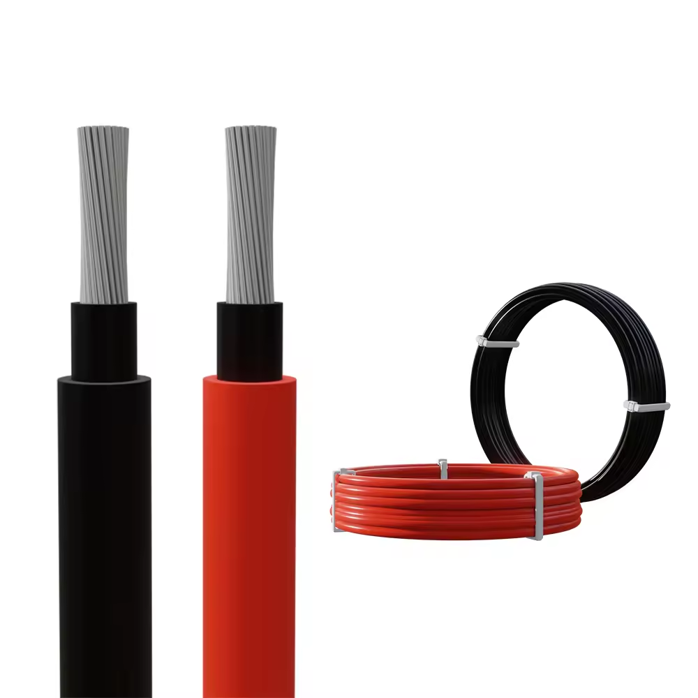 TÜV Certified H1Z2Z2-K DC Solar PV Cable (4mm², 6mm², 10mm², 16mm² / Red & Black)