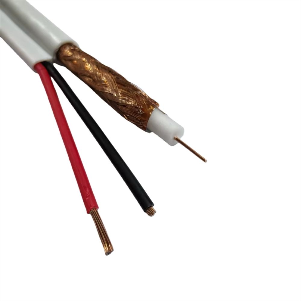 ZhongTong Premium 75-Ohm Solid Copper RG59 Coaxial Cable (3G-SDI HD Video Grade, White/Black Optional)