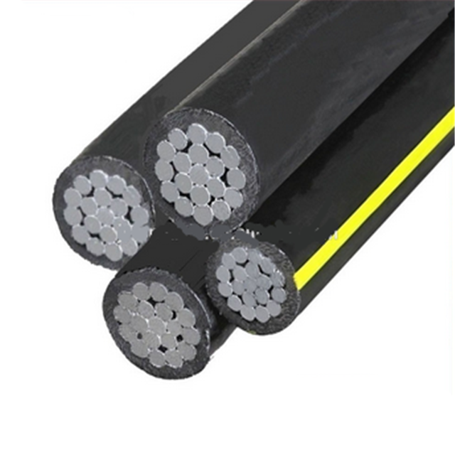 600V Low-Voltage Quadruplex ABC (Aerial Bundled Cable) Overhead Service Drop Power Cable (ACSR Messenger Wire)