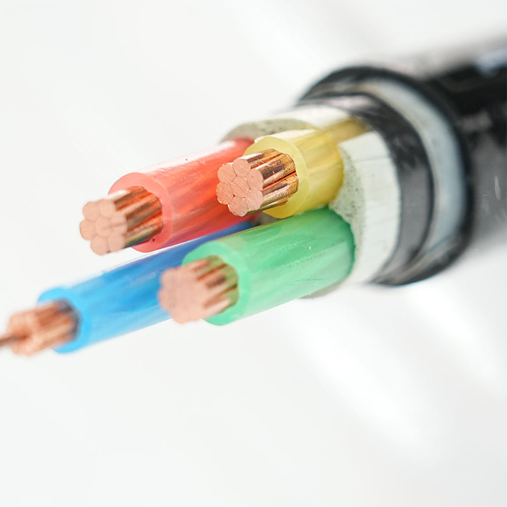 0.6/1kV 4-Core YJV Power Cable (3x185mm² + 1x95mm²), XLPE/PVC Copper Core, IP67 Waterproof