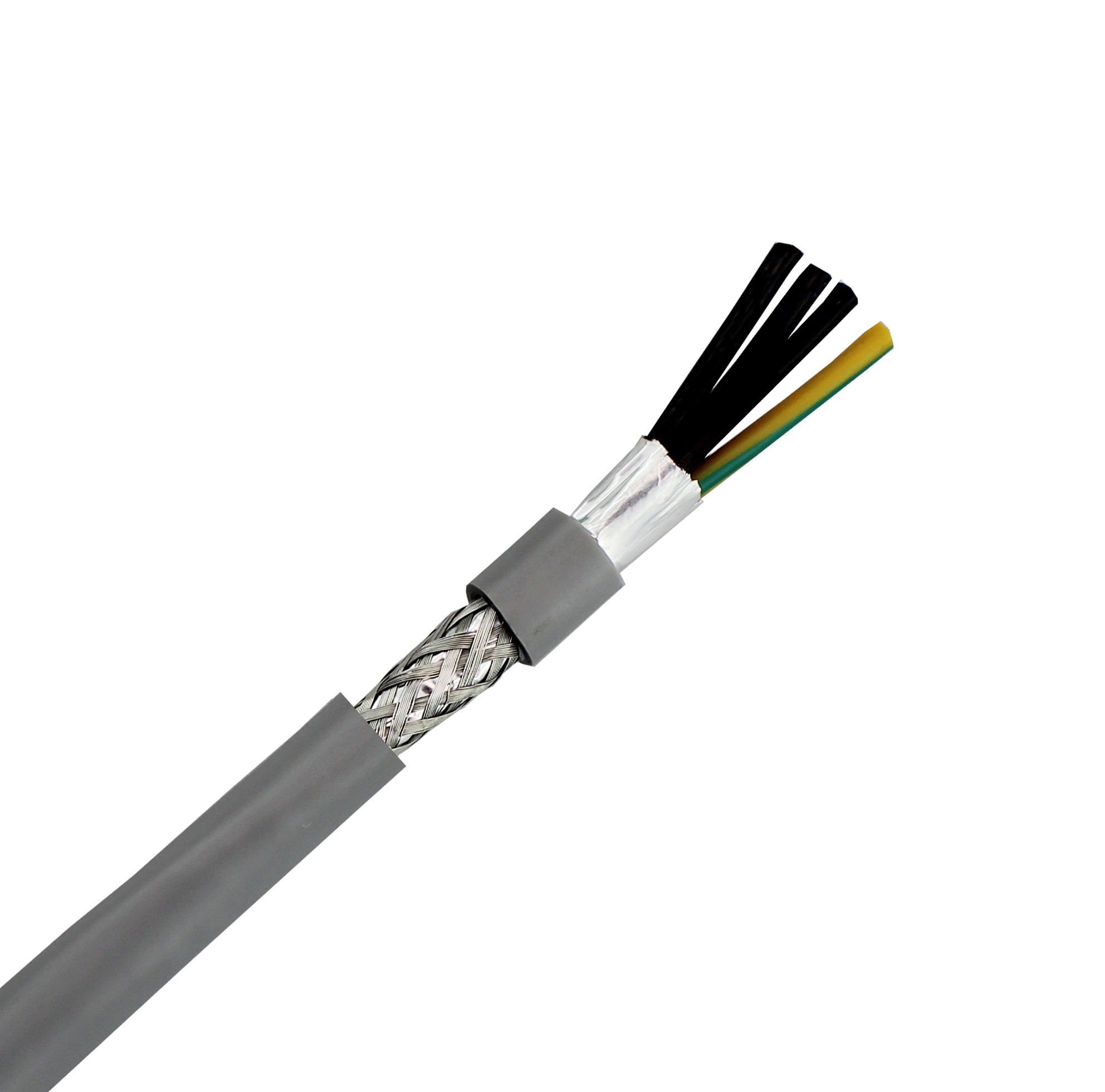 CY Flexible Shielded Control Cable (0.5mm² Bare Copper / PVC / TCWB / PVC)