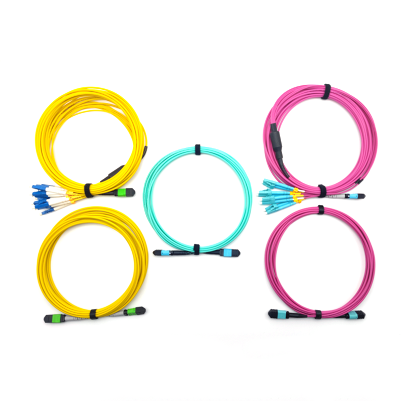 High-Density MTP/MPO Fiber Optic Patch Cable (8/12/24-Core, OS2/OM3/OM4/OM5, Type A, LSZH)