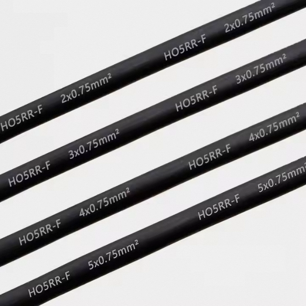 New H05RR-F Waterproof Rubber Sheathed Cable (2/3/4/5 Core Flexible Stranded for Heating Applications)